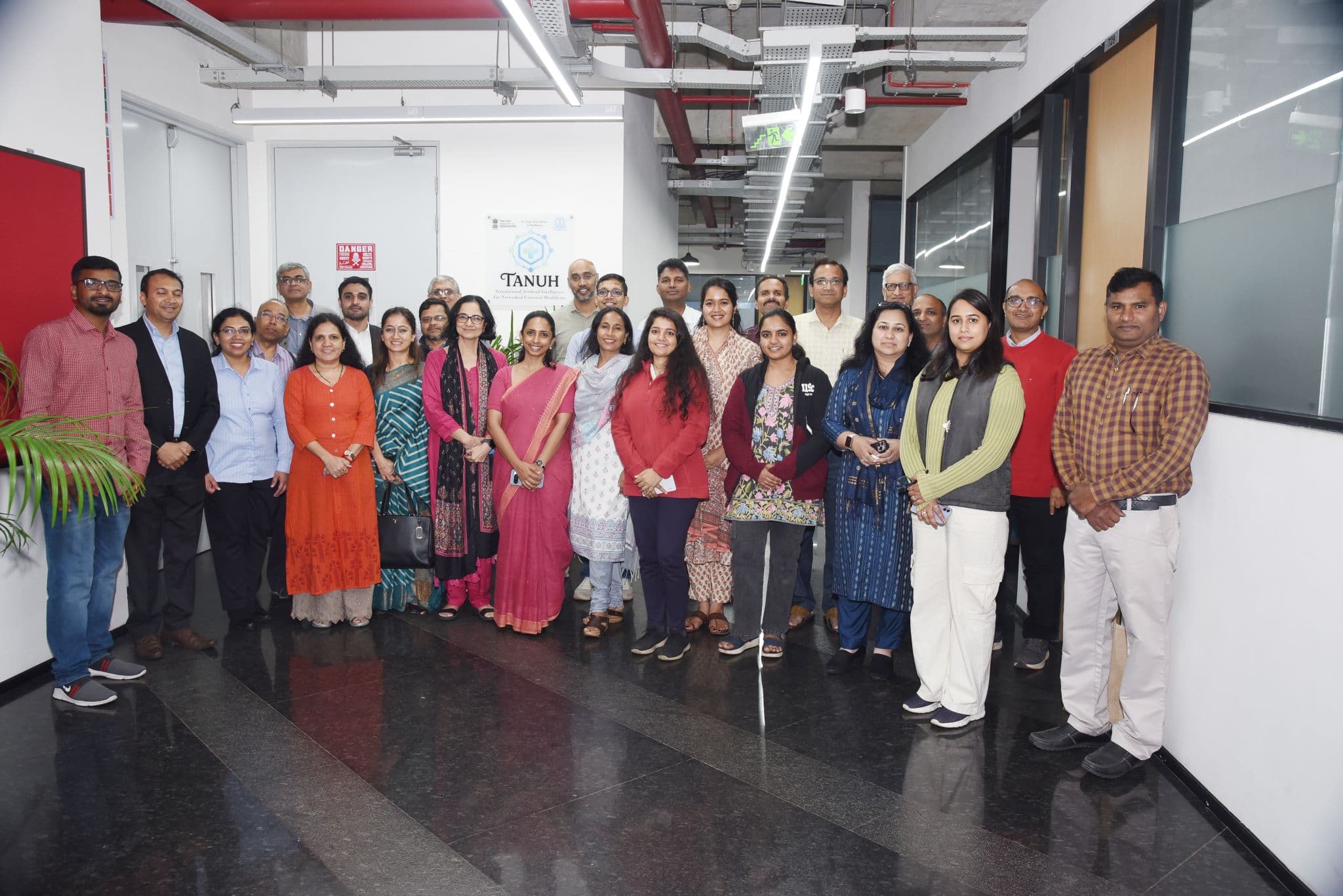 Team photo at TANUH AI Centre of Excellence