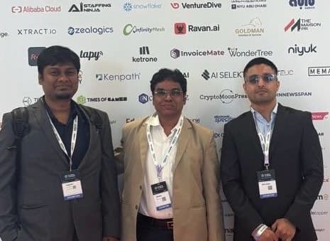 Kenpath team at the Global AI Show booth in Abu Dhabi