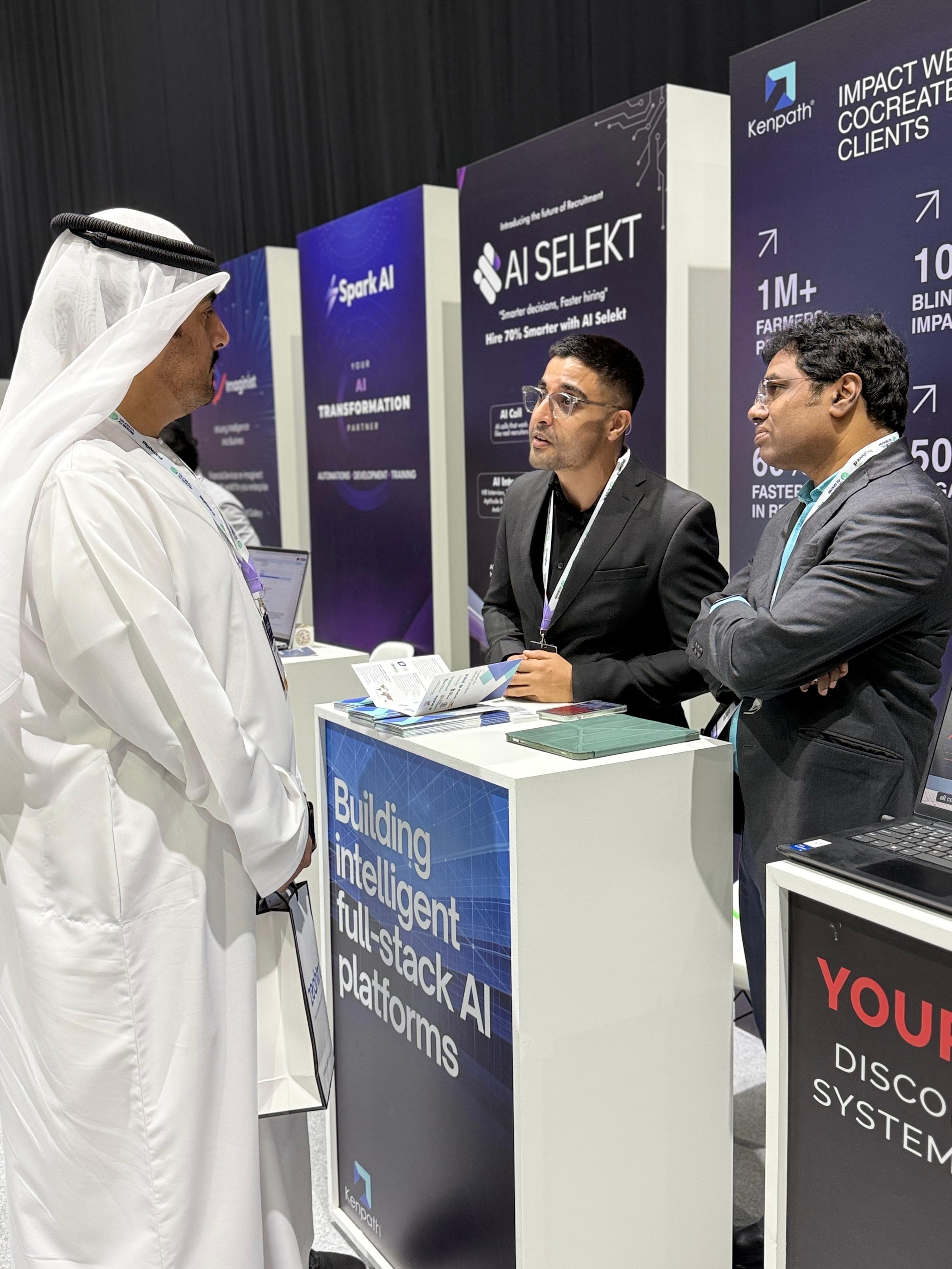 Kenpath leadership at Global AI Show Abu Dhabi