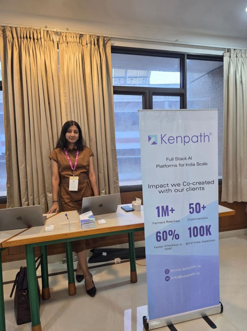 Kenpath team member at ILSS booth