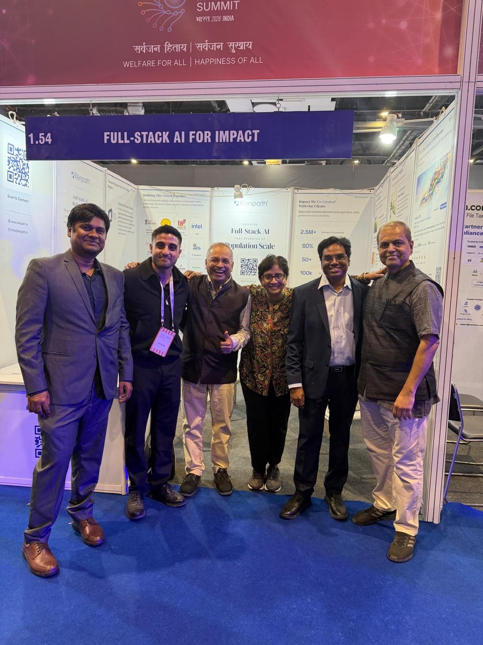 Kenpath team with Shanti Raghavan and Dipesh Sutaria from Enable India at Booth 1.54