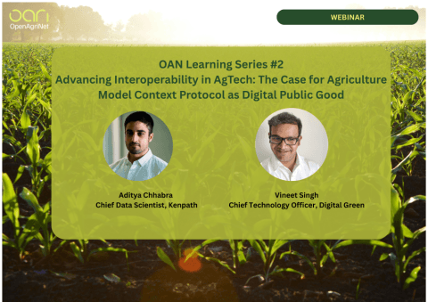 OAN Learning Series #2 webinar poster on Agriculture MCP